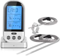 🔥 adoric wireless meat thermometer - remote digital grill thermometer with dual probes for oven, smoker, bbq - cooking food barbecue thermometer logo