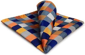 img 4 attached to 🧡 SHLAX WING Necktie - Stylish Orange Check Men's Accessory in Ties, Cummerbunds & Pocket Squares