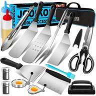 🔥 griddle grill tools set for blackstone and camp chef griddle - jooikos griddle accessories kit with spatula, bottle, tongs, and scraper for hibachi grill and teppanyaki grill logo