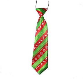 img 1 attached to Christmas Neckties BandsAdjustable Festival Accessories