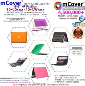 img 3 attached to 💻 Aqua mCover Hard Shell Case for 15.6" HP Pavilion 15-CSxxxx Series Notebook PC (15-CS0000 to 15-CS9999)