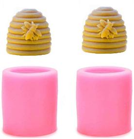 img 4 attached to 🐝 Silicone Bee Mold 2-Pack - Ideal for DIY Candles, Mini Soaps, Lotion Bars, Fondant, Chocolate, Candy, Cake Decoration, Polymer Clay, and More - Buytra