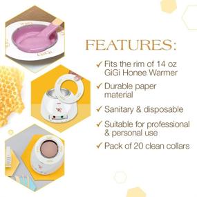 img 1 attached to 🧼 GiGi Clean Collars for 14-Ounce Wax Warmers: 20-Pack for Mess-Free Waxing