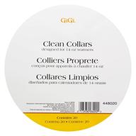 🧼 gigi clean collars for 14-ounce wax warmers: 20-pack for mess-free waxing logo