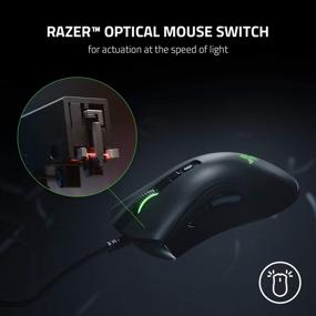 img 2 attached to Improved Razer DeathAdder V2 Gaming Mouse: Advanced 20K DPI Optical Sensor - Fastest Gaming Mouse Switch 🖱️ - Vibrant Chroma RGB Lighting - 8 Customizable Buttons - Enhanced Rubberized Side Grips - Sleek Classic Black