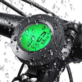 img 2 attached to 🚴 Bike Computer Wireless 3 Color Backlight Speedometer | Upgraded Bracket | LCD Power Meter | Waterproof Odometer