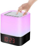 🔊 bluetooth speaker alarm clock with night light and touch sensor - wireless bedside lamp with lights for kids, boys, girls - perfect christmas, birthday, and new year's day gift логотип