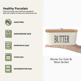 img 3 attached to 🧈 SZUAH Porcelain Butter Container: Keep Your Butter Fresh and Natural