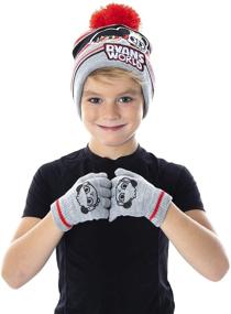 img 3 attached to Optimized Search: Ryan's World Kids Ryan and Combo Panda 3 Piece Set - Gloves, Scarf, and Pom Beanie