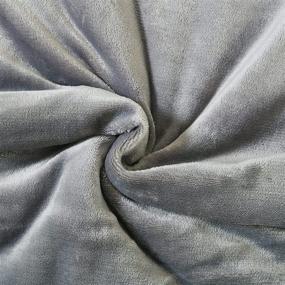 img 2 attached to Super Soft Double-Sided Sherpa Fleece Throw Blanket by SOCHOW - Luxurious Plush Grey Blanket for Ultimate Coziness