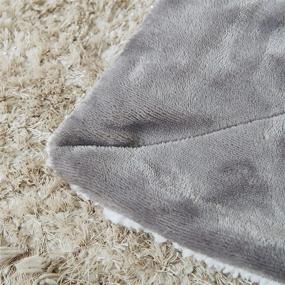 img 1 attached to Super Soft Double-Sided Sherpa Fleece Throw Blanket by SOCHOW - Luxurious Plush Grey Blanket for Ultimate Coziness