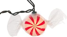 img 1 attached to 🍭 Vibrant Kurt Adler 10-Light Red Peppermint Candy Light Set: Festive Holiday Decor at its Finest!