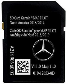 img 2 attached to 🚗 2019 Mercedes Navigation SD Card A2189066003: Latest Update with Anti Fog Rearview Mirror Film & Key Chain