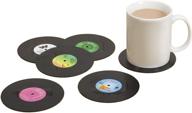 bring back nostalgia with spinning hat retro vinyl coasters logo