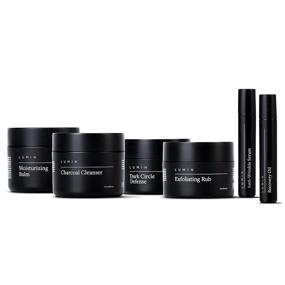 img 4 attached to 🧴 Optimize Your Look with Lumin's 6 Piece Skincare Gift Set for Men: Targeting Clogged Pores, Dark Circles, Fine Lines, Wrinkles, Dryness, and Acne Scars