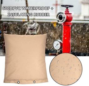 img 2 attached to 🧥 Insulated Pipe Insulation Cover for Backflow Preventer - Winter Protection Bag - Sprinkler Valve Spout Cover - Freeze Protection Outside Spigot Tap Socks - 16x20 inch