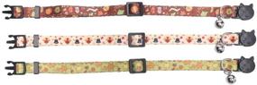 img 2 attached to 🐱 Get Festive with Lamphyface 3 Pack Thanksgiving Cat Collar Bundle – Adjustable & Bell Equipped!