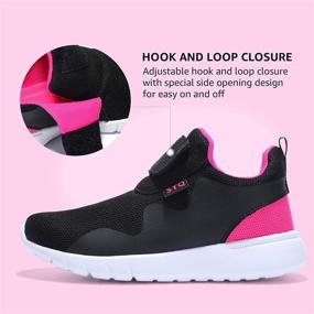 img 2 attached to 👟 STQ Kids Athletic Running Shoes - Boys Girls Non-Slip Tennis Sneakers for Sports Outdoors (Little Kid/Big Kid)