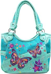 img 3 attached to 🦋 Zelris Butterfly Embroidery Conceal Handbag: Elegant Women's Tote Bag & Wallet Combo