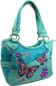 img 2 attached to 🦋 Zelris Butterfly Embroidery Conceal Handbag: Elegant Women's Tote Bag & Wallet Combo