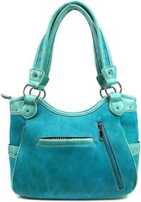 img 1 attached to 🦋 Zelris Butterfly Embroidery Conceal Handbag: Elegant Women's Tote Bag & Wallet Combo