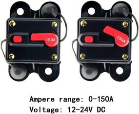 img 1 attached to ANJOSHI Circuit Breaker 150Amp 50A-300A: Manual Reset Home Solar System Fuse Holder for Car Audio & Amps Protection - 12V-24V DC Reset Fuse Inverter | Replace Fuses Efficiently