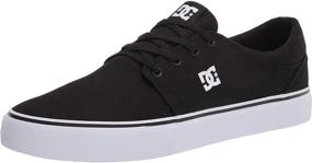 img 4 attached to DC Trase Skate Black White Men's Shoes