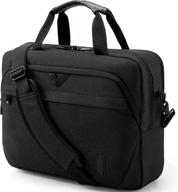 🖥️ laptop bag - bagsmart 15.6 inch briefcase with lock - office bag for men & women - dark black logo