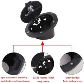 img 2 attached to 🔒 Locking Fuel Filler Door Gas Tank Cap Cover Accessories for 2007-2017 Jeep Wrangler JK & Unlimited Sport Rubicon Sahara - RT-TCZ