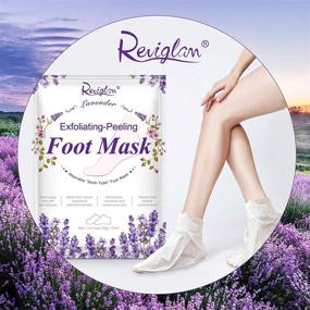 img 3 attached to 👣 Revitalize Your Feet with Foot Peeling Mask, 2 Pack Foot Moisturizing Mask for Cracked Heels Repair and Exfoliation - Lavender Scented, Targets Calluses and Dead/Dry Skin