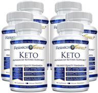 optimized keto-vegan supplement: research verified formula with 4 exogenous ketone salts, apple cider vinegar for energy boost, weight management, and focus in ketosis - pack of 6 bottles logo