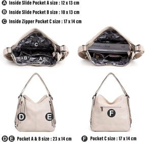 img 1 attached to Женская сумка-трансформер: рюкзак 👜 кошелек, хобо-сумка, сэтчел и сумка на плечо