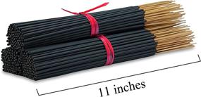 img 2 attached to 🌸 Premium Vanilla Fantasy Incense Sticks 11" - 1 Bundle, 85-100 Sticks - Extended Burn Time, Smooth & Clean, 45-60 Minutes