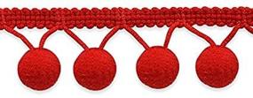 img 3 attached to SEO-Optimized: Expo International Lolita Pom-Pom Fringe 🎀 Trim, Vibrant Red Color, 20 yards x 5/8 inch