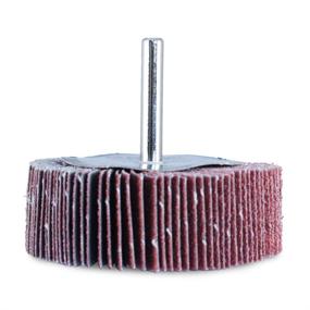 img 3 attached to 🔧 BHA Aluminum Oxide Shank Mounted Flap Wheels - 5 Pack, 3” x 1” x 1/4”, 40 Grit