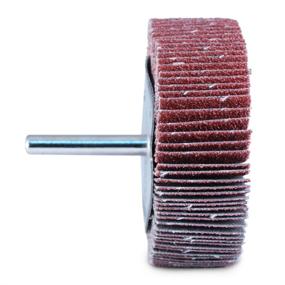 img 1 attached to 🔧 BHA Aluminum Oxide Shank Mounted Flap Wheels - 5 Pack, 3” x 1” x 1/4”, 40 Grit