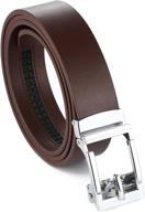 gelante authentic ratchet automatic men's leather belt accessories logo