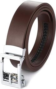 img 3 attached to Gelante Authentic Ratchet Automatic Men's Leather Belt Accessories