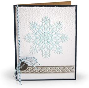 img 1 attached to ❄️ Sizzix Snowfall Speckles Embossing Folder by Tim Holtz: Vibrant Multi-Color Design for Crafting Perfection