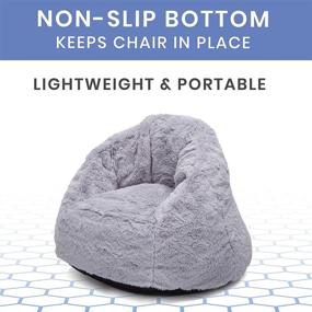 img 1 attached to 🪑 Grey Toddler Chair with Snuggle Foam Filling, Delta Children, Up to 6 Years Old