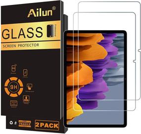 img 4 attached to 🔥 Premium Ailun Galaxy Tab S7 Screen Protector - 2Pack Tempered Glass, 9H Hardness, Crystal Clear, Scratch-Resistant, Case Friendly