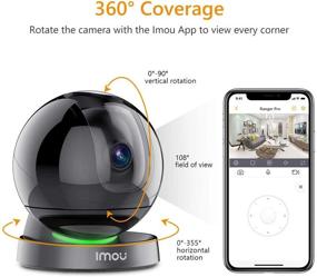 img 3 attached to 📷 1080p Indoor WiFi Security Camera (2.4G Only) | 360 Degree View | Night Vision | 2-Way Audio | Smart Tracking | Sound Detection | Spotlight &amp; Siren | Ethernet Port | Optional Storage