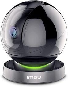 img 4 attached to 📷 1080p Indoor WiFi Security Camera (2.4G Only) | 360 Degree View | Night Vision | 2-Way Audio | Smart Tracking | Sound Detection | Spotlight &amp; Siren | Ethernet Port | Optional Storage