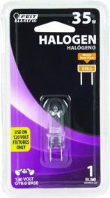 img 1 attached to 💡 Feit Electric BPQ35/8.6 35W T4 JCD Halogen Bulb - Clear, Warm White 3000K - Bi-Pin Base 1.8"H x 0.5"W