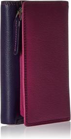 img 3 attached to Visconti Colored Trifold Leather Ladies Women's Handbags & Wallets