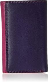 img 4 attached to Visconti Colored Trifold Leather Ladies Women's Handbags & Wallets