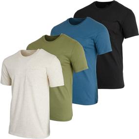 img 4 attached to 👕 Ultimate Workwear Athleticwear Loungewear Set for Men - Stylish and Breathable Shirts Included