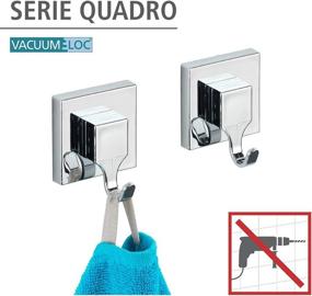 img 3 attached to 🧲 WENKO Vacuum Loc Quadro Wall Chrome: Reliable Holding Power and Sleek Design