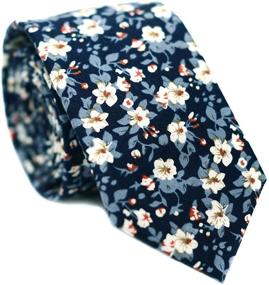 img 4 attached to 👔 Stylish Collection: JESLANG Cotton Printed Men's Accessories and Ties with Various Designs, Cummerbunds & Pocket Squares