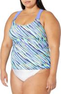 👙 zeroxposure womens wide strap tankini top: stylish and supportive sport swimwear logo